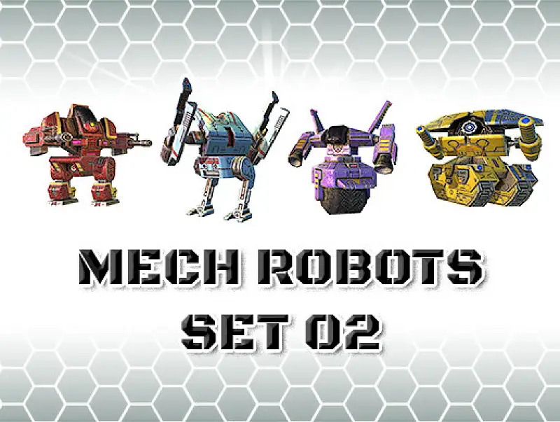 Mech Robot Set 2 Asset Thumbnail