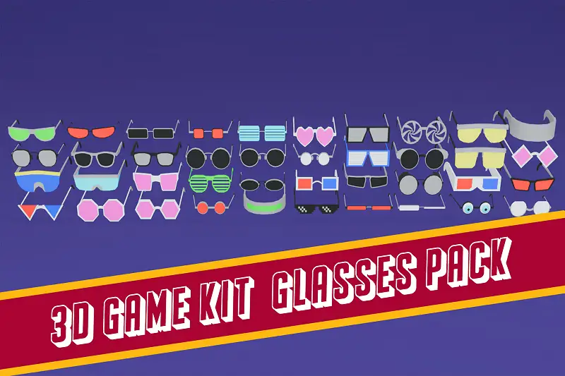 3D Game Kit-Glasses Pack Asset Thumbnail