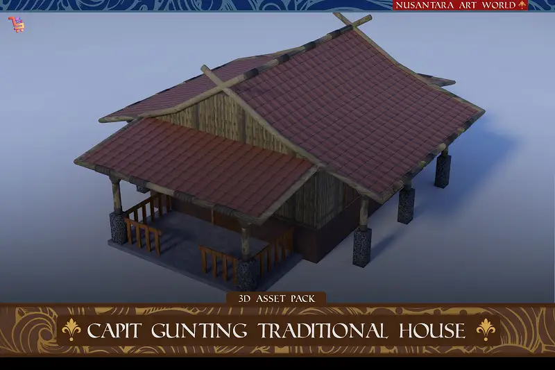 Capit Gunting - Traditional Sundanese Architecture Asset Thumbnail