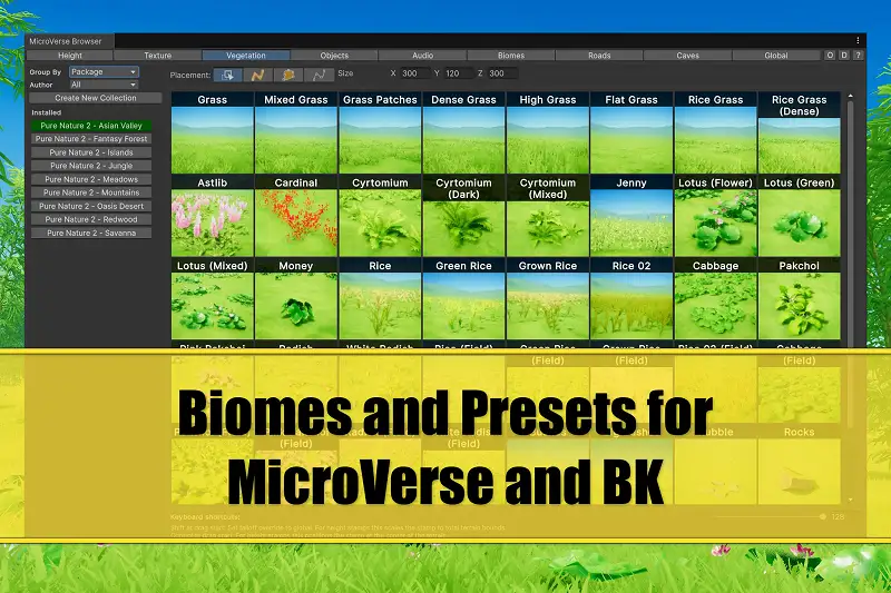 Biomes and Presets for MicroVerse + BK Asset Thumbnail