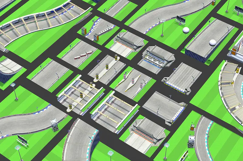 Modular Tracks - Racing Tracks Asset Thumbnail