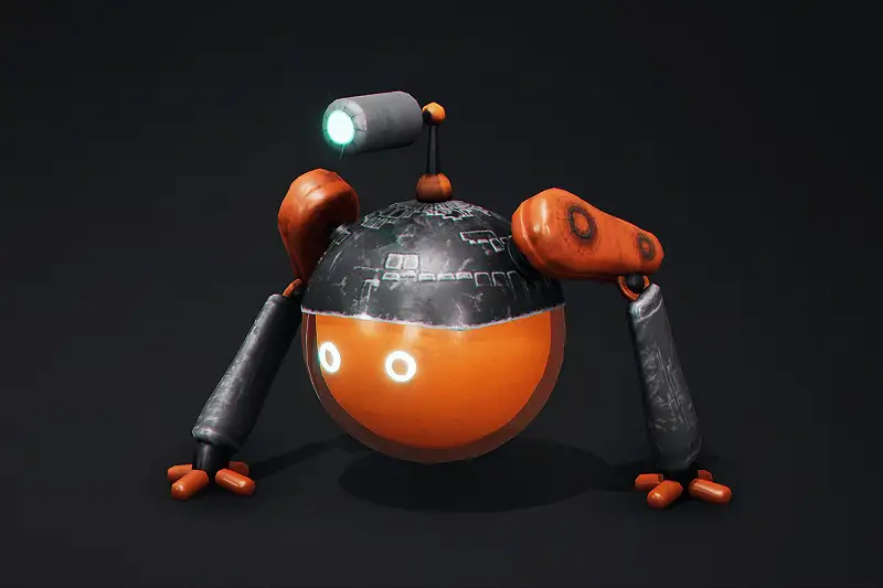Cute Robot Lantern / Scanner Asset Thumbnail