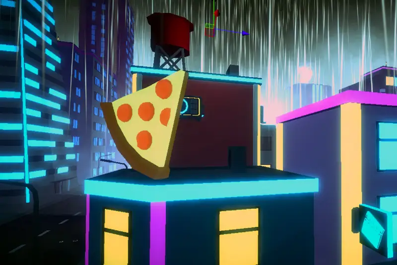 Neon Capital City - Low Poly Urban Environment Asset Thumbnail