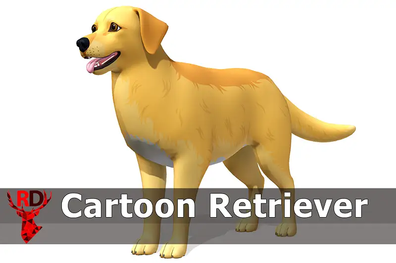Cartoon Dog - Golden Retriever Asset Thumbnail