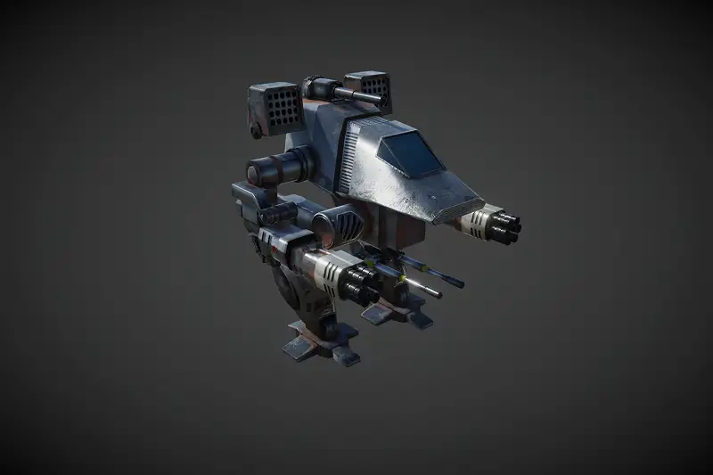 Modular Battle Mech 1 Asset Thumbnail