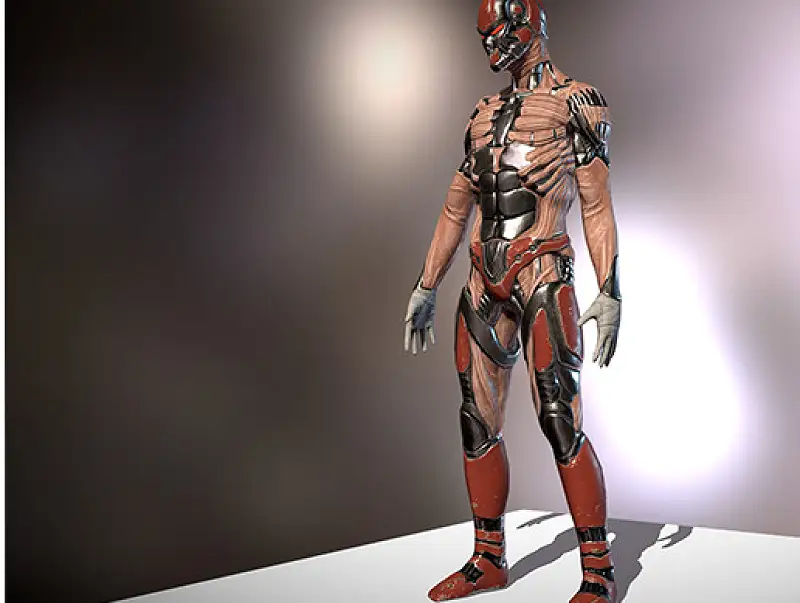 Cyborg 3d model Asset Thumbnail