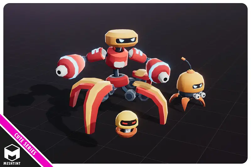 Ball Hermit Blast Robot Evolution Pack Cute Series Asset Thumbnail