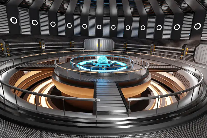 Sci-Fi Interior Scene 3D Model Asset Thumbnail