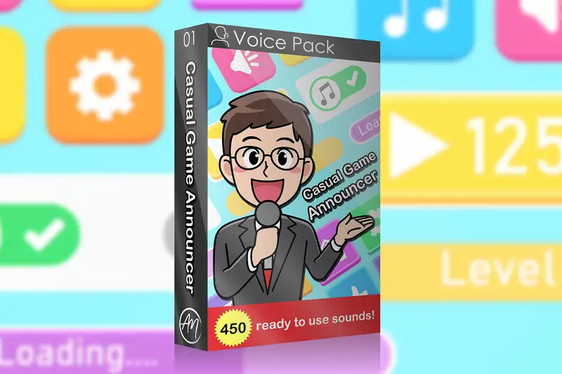 Voice Pack │ Casual Game Announcer Asset Thumbnail