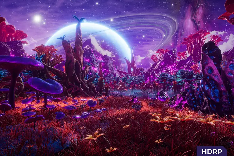Alien Planet Fantasy Environment - Jungle Plants Asset Thumbnail
