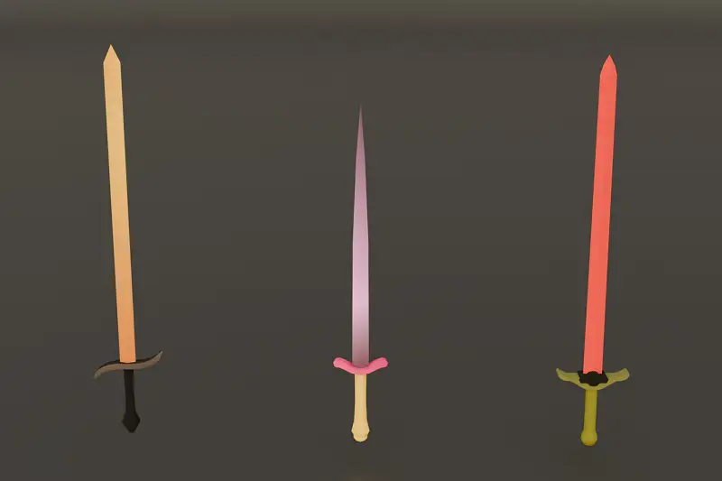 Low Poly Magic Swords Pack Asset Thumbnail