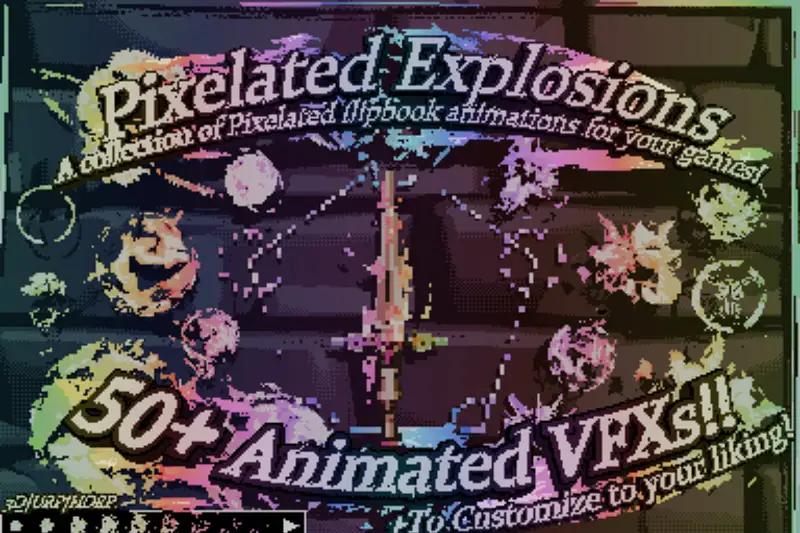 [VFX] Pixelated Explosions Asset Thumbnail