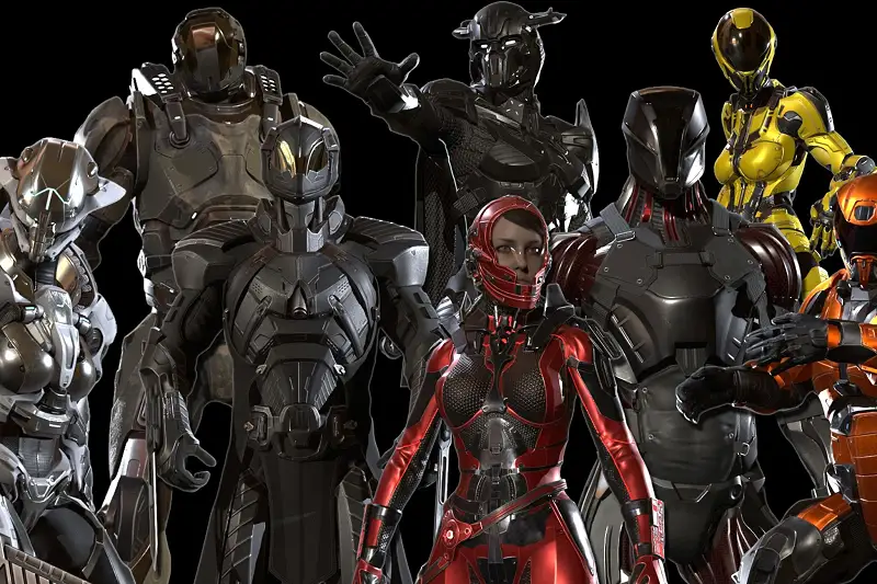 CyberSuit Collection: Realistic Sci-Fi Characters Asset Thumbnail