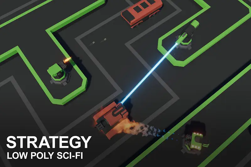 Low Poly Sci-fi Strategy Tower Defense Asset Thumbnail