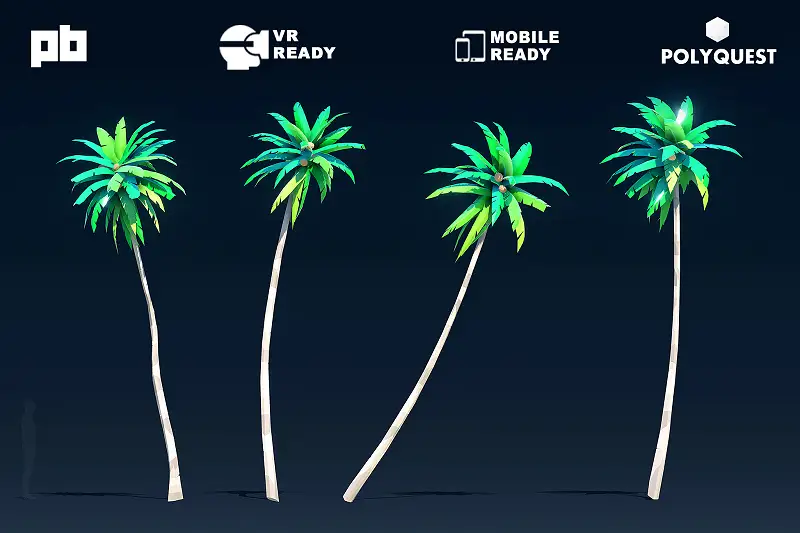 Stylized Palm Trees Asset Thumbnail