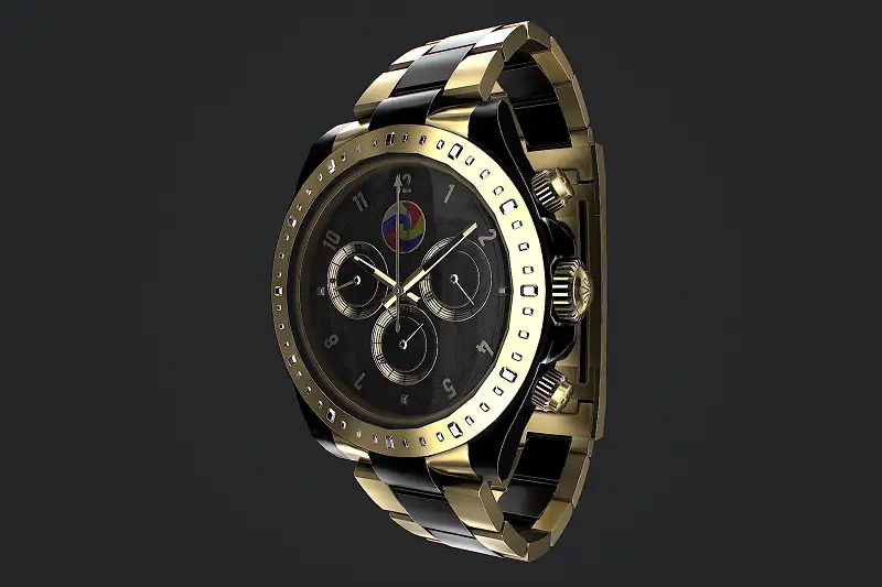 High-Definition Watch 3D Model for Unity Asset Thumbnail