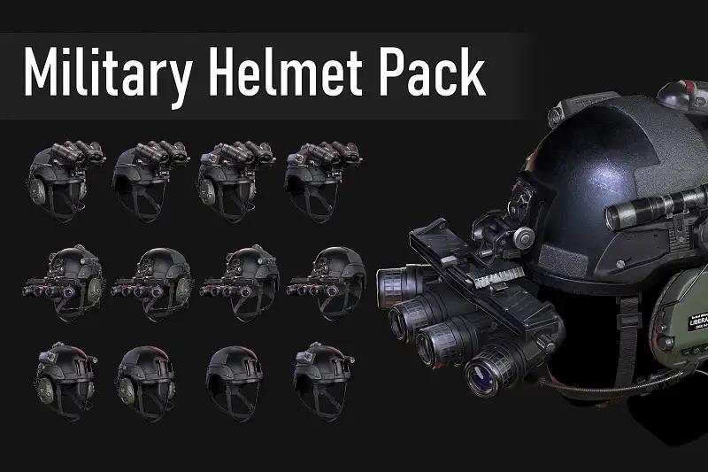 Military Helmet Pack Asset Thumbnail