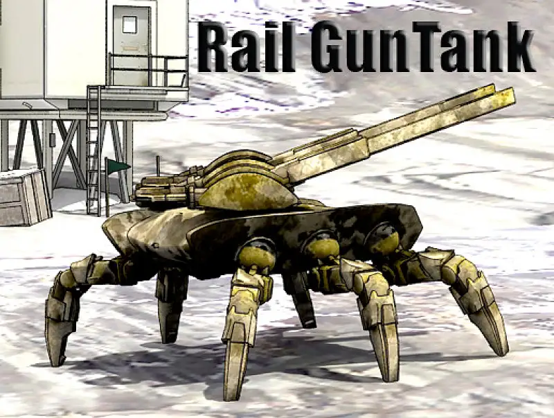 Rail GunTank Spider Asset Thumbnail