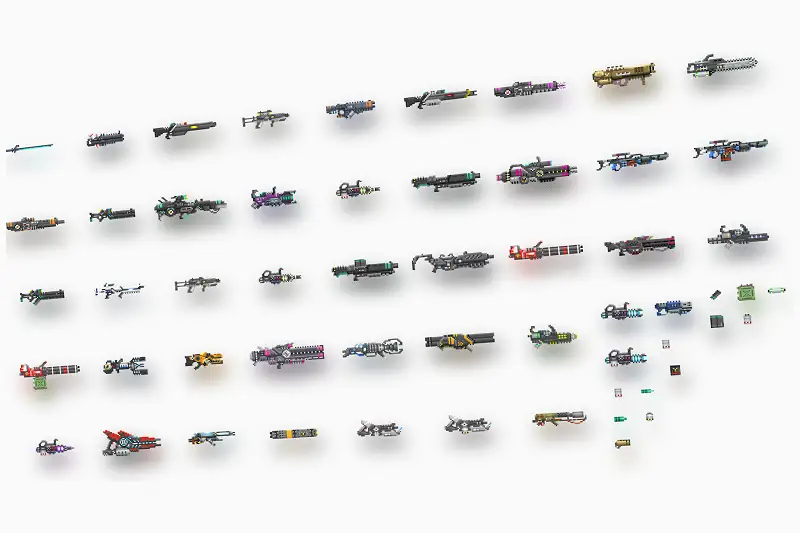 OMA Pixel - Primary Energy Weapons Pack Asset Thumbnail