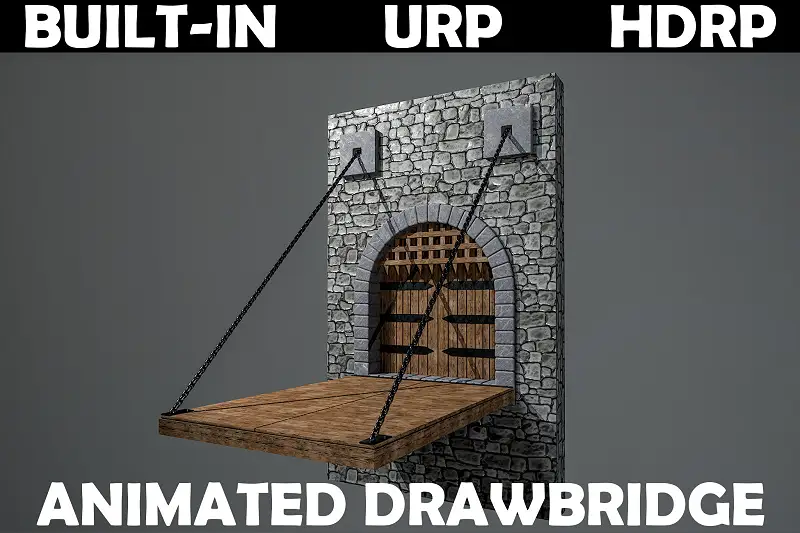 Modular Animated Drawbridge Package Asset Thumbnail