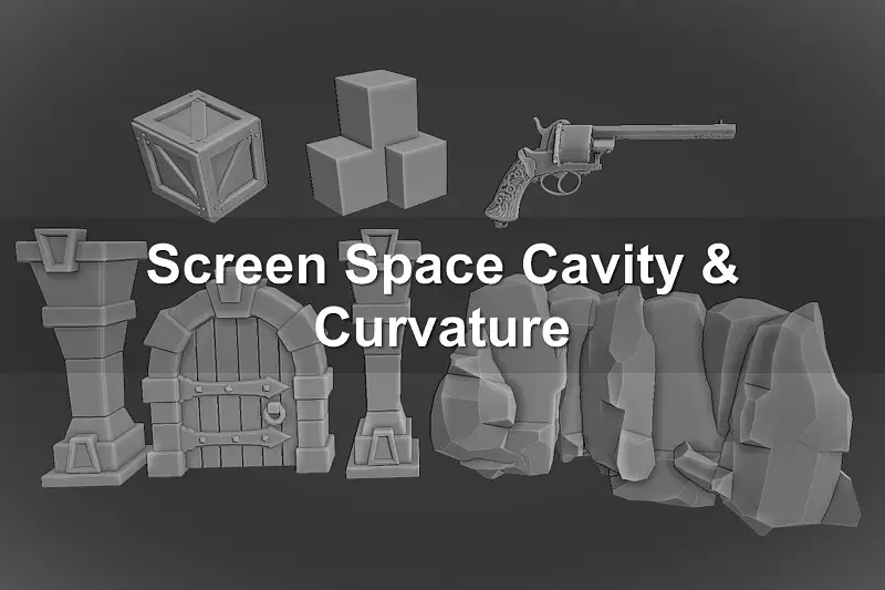 Screen Space Cavity & Curvature (Built-In/URP/HDRP) Asset Thumbnail