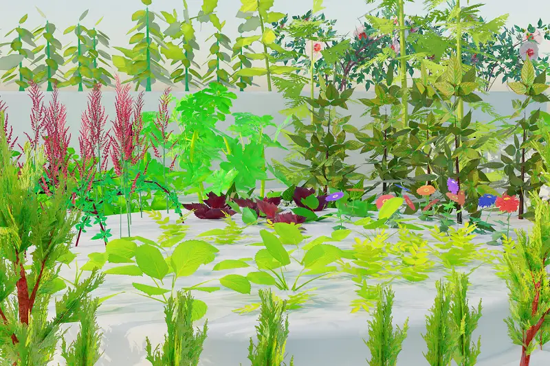 (PBR) Low-Grow Flora Asset Thumbnail