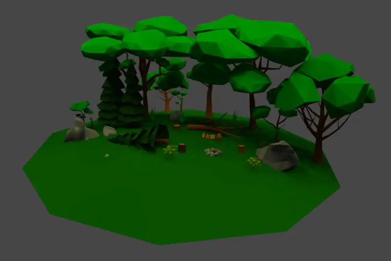 Low Poly Nature Assets Asset Thumbnail