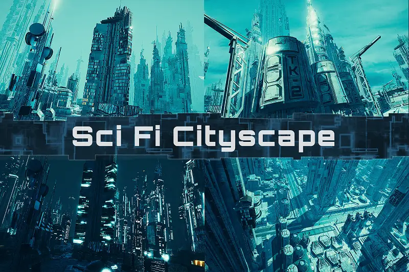 Sci Fi Cityscape Asset Thumbnail
