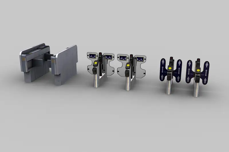 Ticket Gate Lowpoly Asset Thumbnail