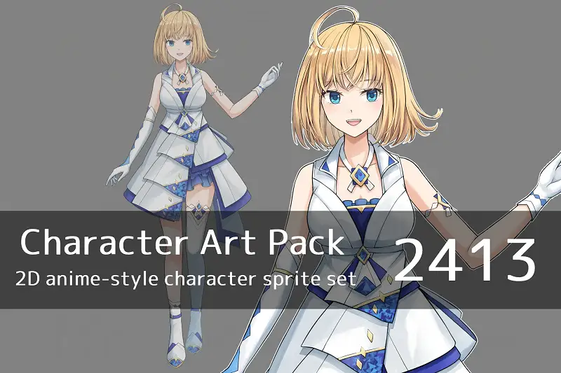 Anime Character Facial Expressions Asset Thumbnail