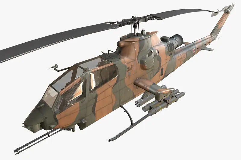 AH-1S Japan Self-Defense Cobra Helicopter Model Asset Thumbnail