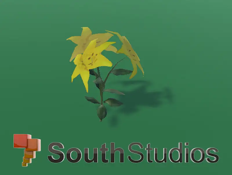 LowPoly Flower A03 Asset Thumbnail