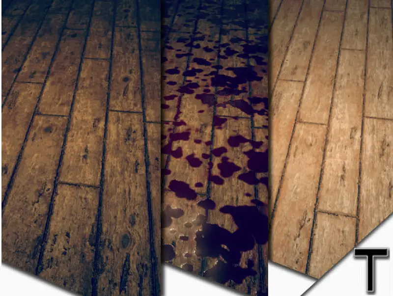 Old Bloody Wood Planks Substance Asset Thumbnail