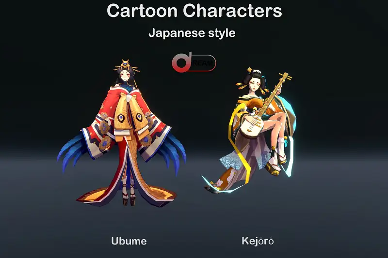 Cartoon Characters_Japanese style Asset Thumbnail