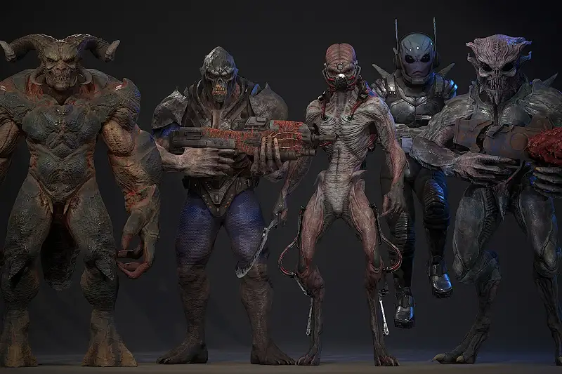 alien monsters pack Asset Thumbnail