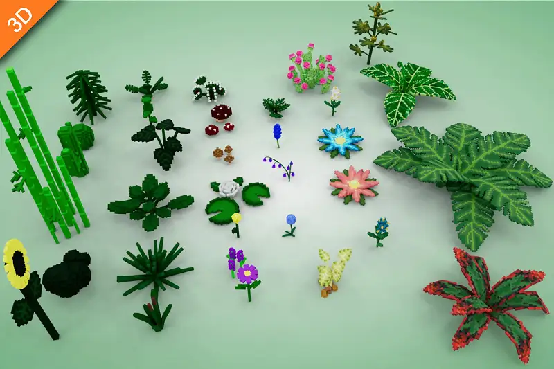 Voxel Low Poly Nature Pack Asset Thumbnail