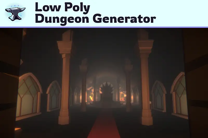 Low Poly Dungeon Generator Asset Thumbnail