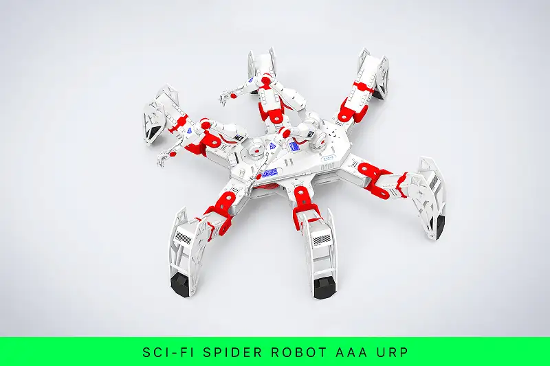 Sci-Fi Spider Robot AAA URP Asset Thumbnail
