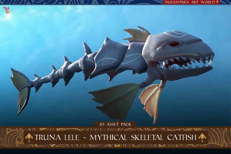Truna Lele - Mythical Skeletal Catfish Asset Thumbnail