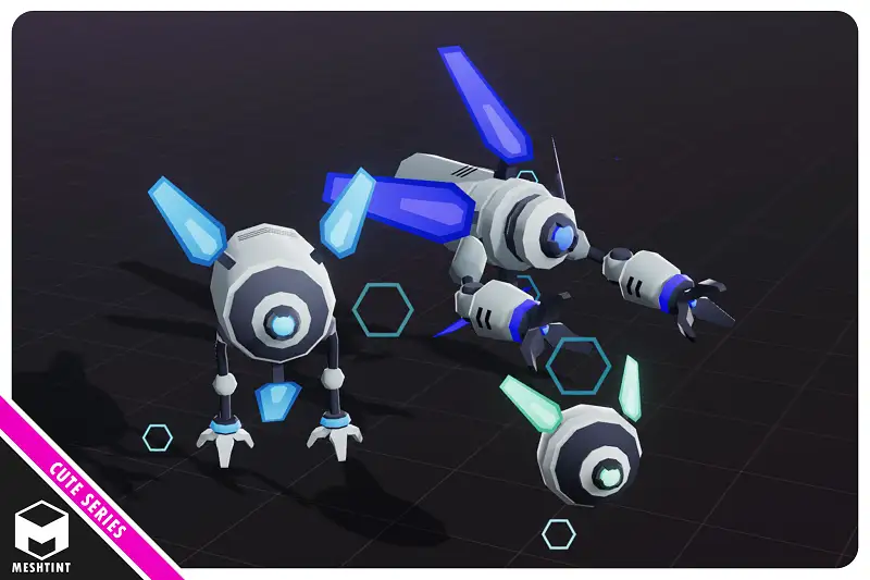 Grid Bot Nexus Robot Evolution Pack Cute Series Asset Thumbnail
