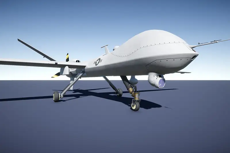 Military Drone Aircraft Model Asset Thumbnail