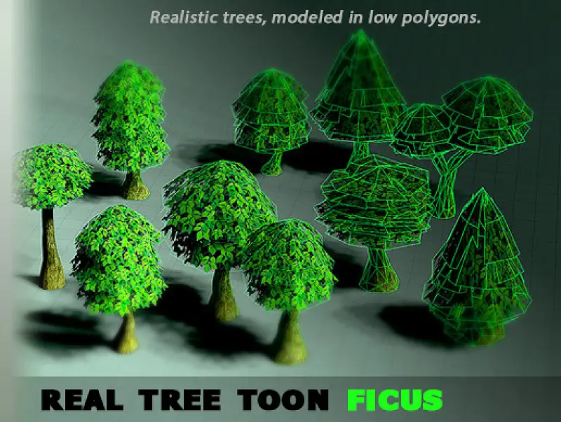 Real Tree Toon Ficus Asset Thumbnail
