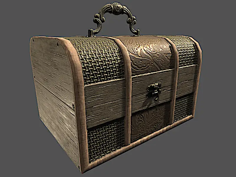 Wood chest Asset Image
