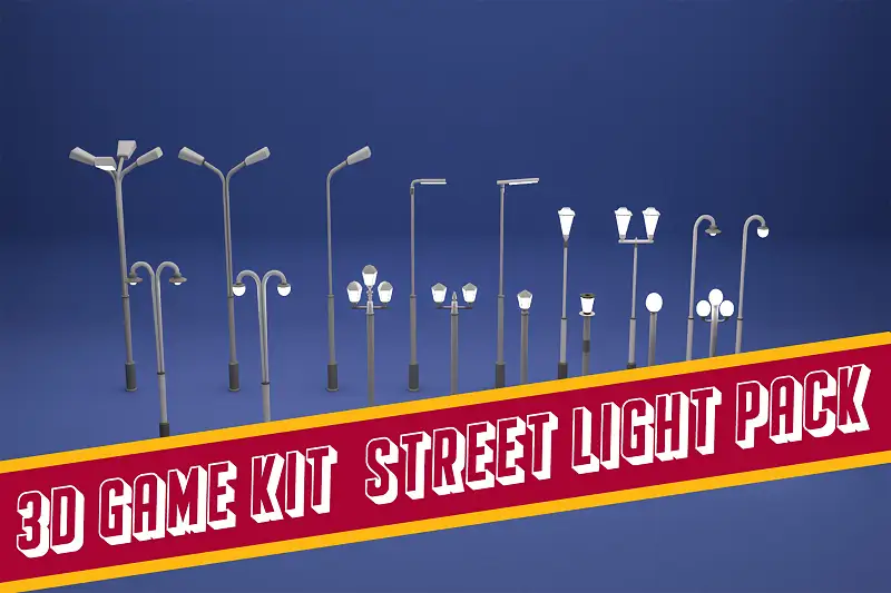 3D Game Kit-Street Light Pack Asset Thumbnail