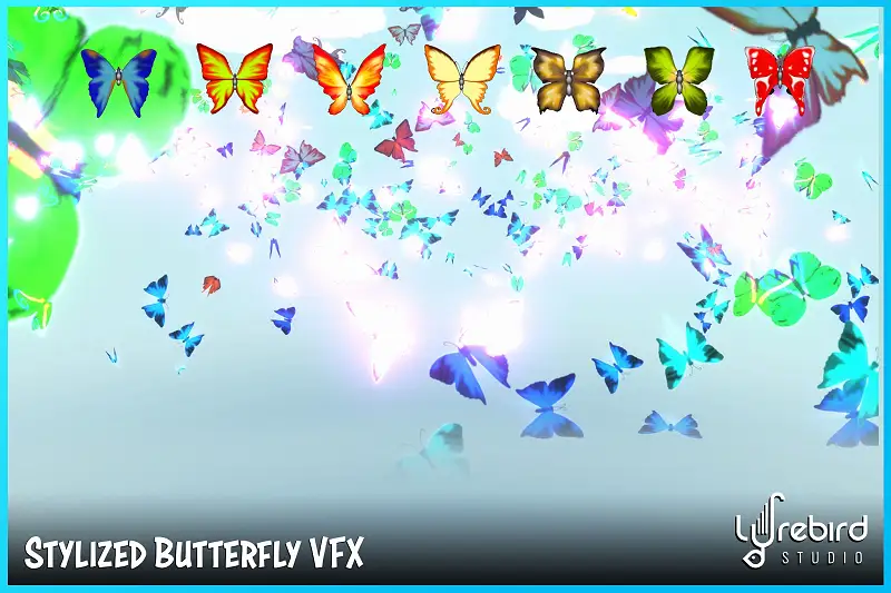 VFX Stylized Butterfly Particles Asset Thumbnail