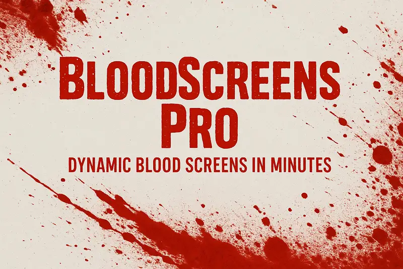 BloodScreens Pro - Ultimate Blood and Screen Effects Toolkit Asset Thumbnail