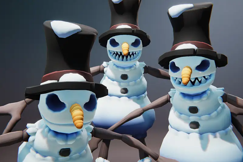 Snow Man Family - Character + Animations Asset Thumbnail