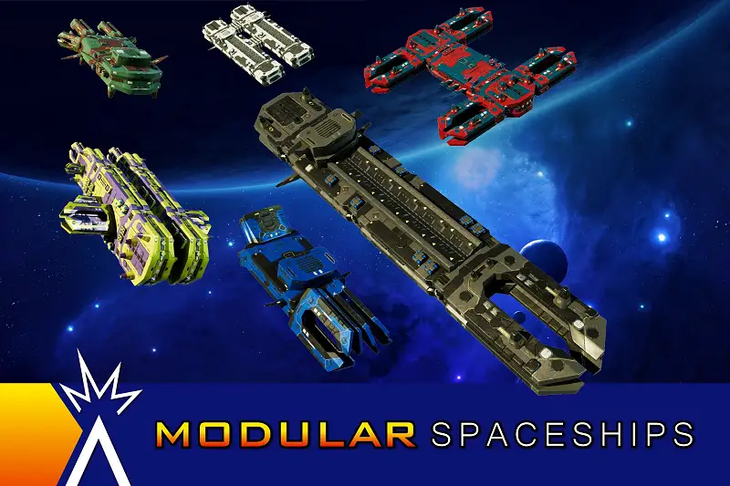 Sci-Fi Modular Capital Spaceship Void Whale Asset Thumbnail