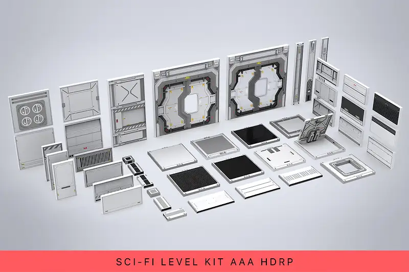 Sci-Fi Level Kit AAA HDRP Asset Thumbnail