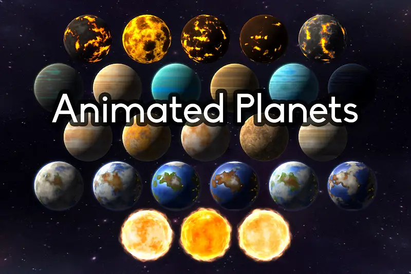Animated Planets Asset Thumbnail